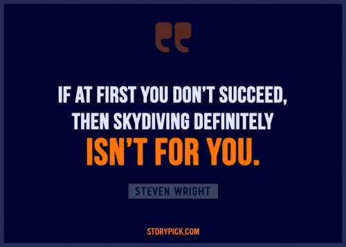 Skydiving funny quote