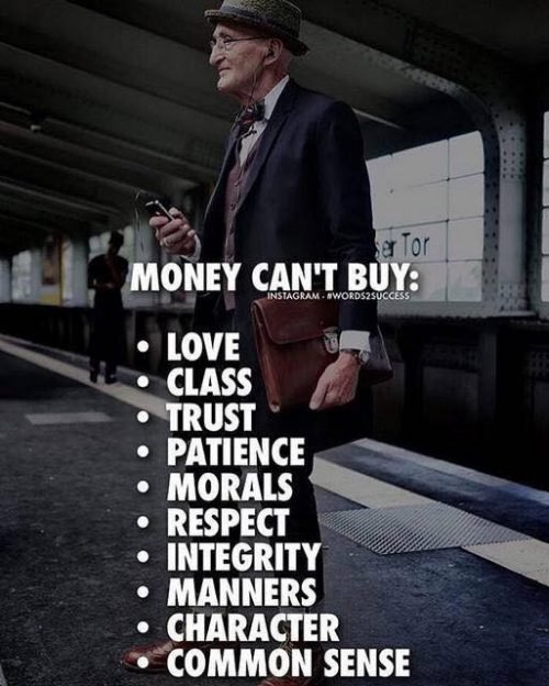 Money can't buy you